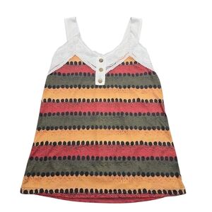 Striped Multicolor Women Tank Top - SIZE MEDIUM